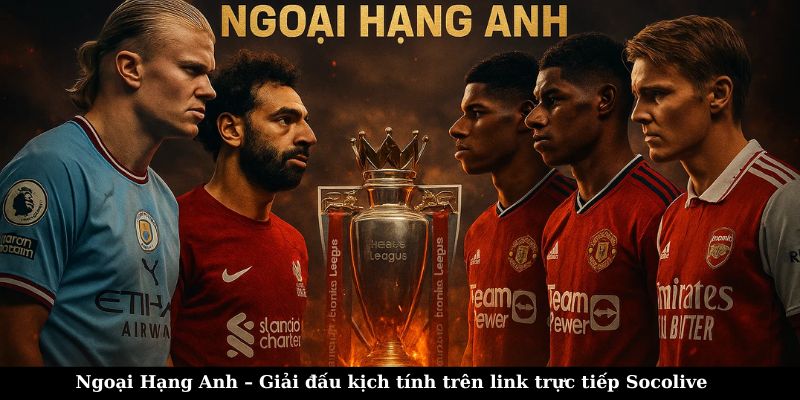 Ngoại Hạng Anh – Giải đấu kịch tính trên link trực tiếp Socolive